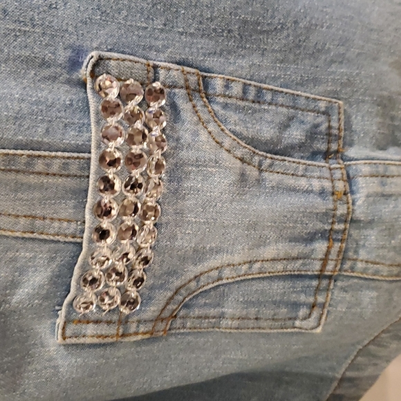 Jeanology Collection Jacket W Rhinestones - Picture 3 of 8